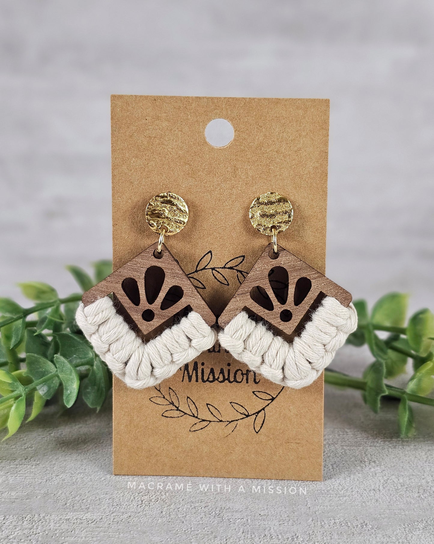 Stud Dangles - Diamond