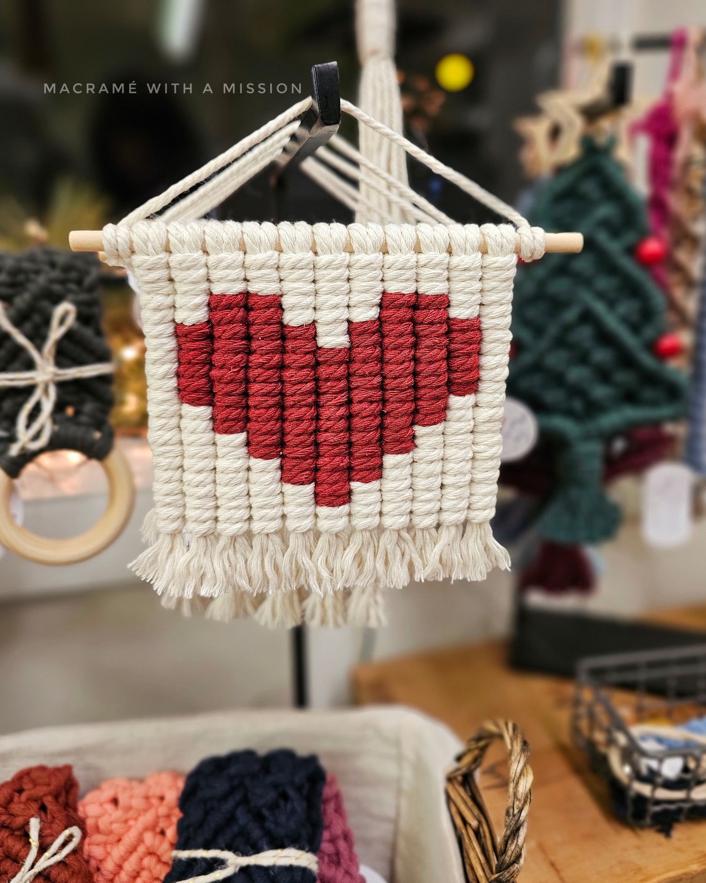 Pixel Heart Wall Hanging