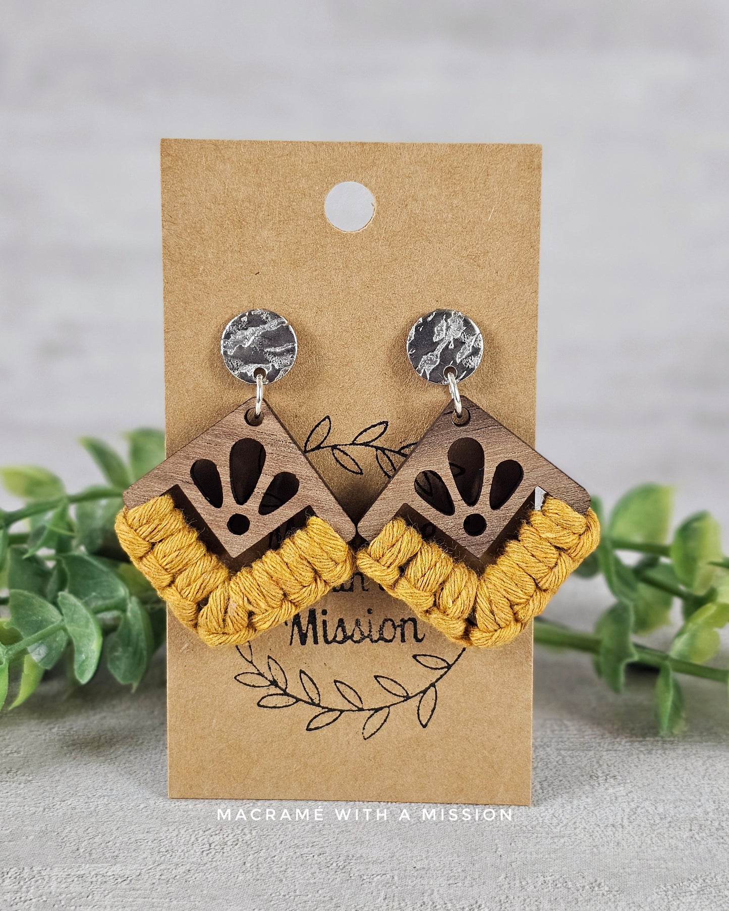 Stud Dangles - Diamond
