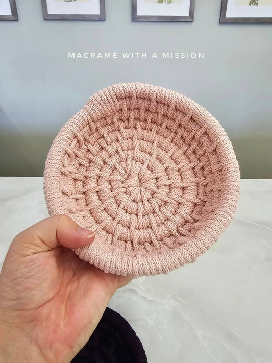 Handwoven Bowl - Pink