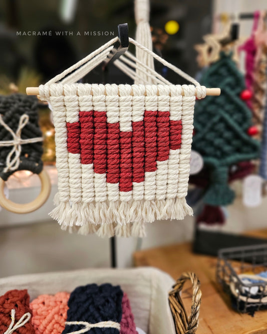 Pixel Heart Wall Hanging