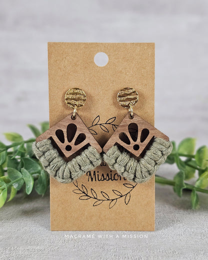 Stud Dangles - Diamond