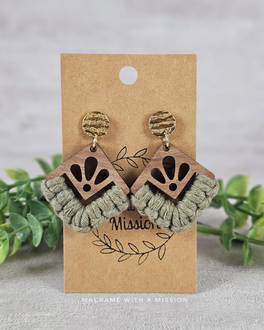 Stud Dangles - Diamond