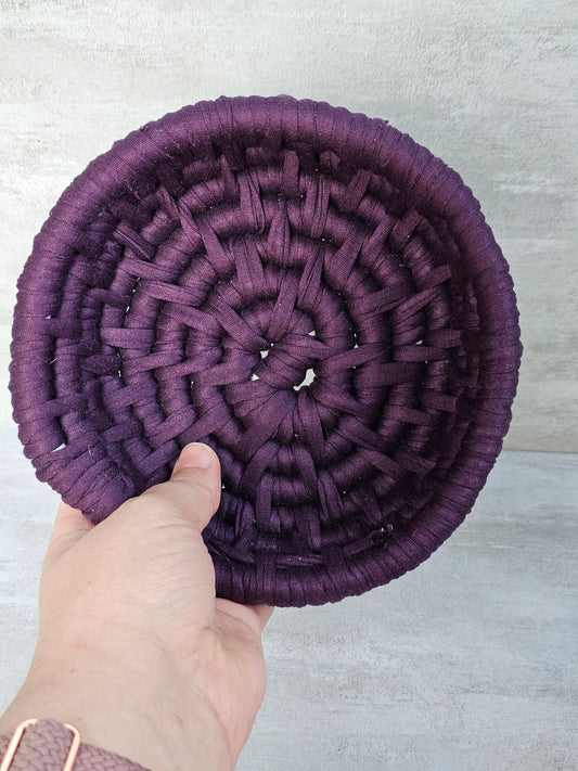 Handwoven Bowl - Purple